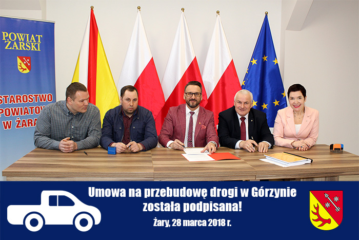 Ilustracja do informacji: Umowa na przebudowę drogi w Górzynie podpisana!