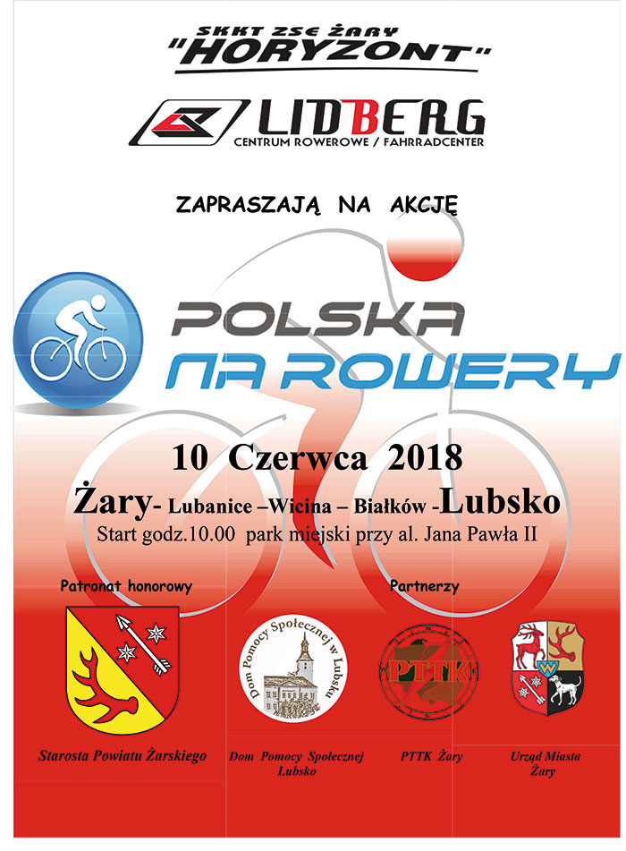 Ilustracja do informacji: Polska na rowery 2018