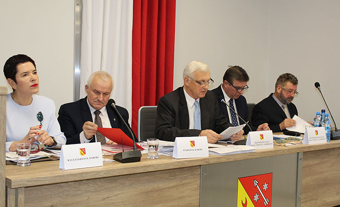 Ilustracja do informacji: II sesja Rady Powiatu Żarskiego