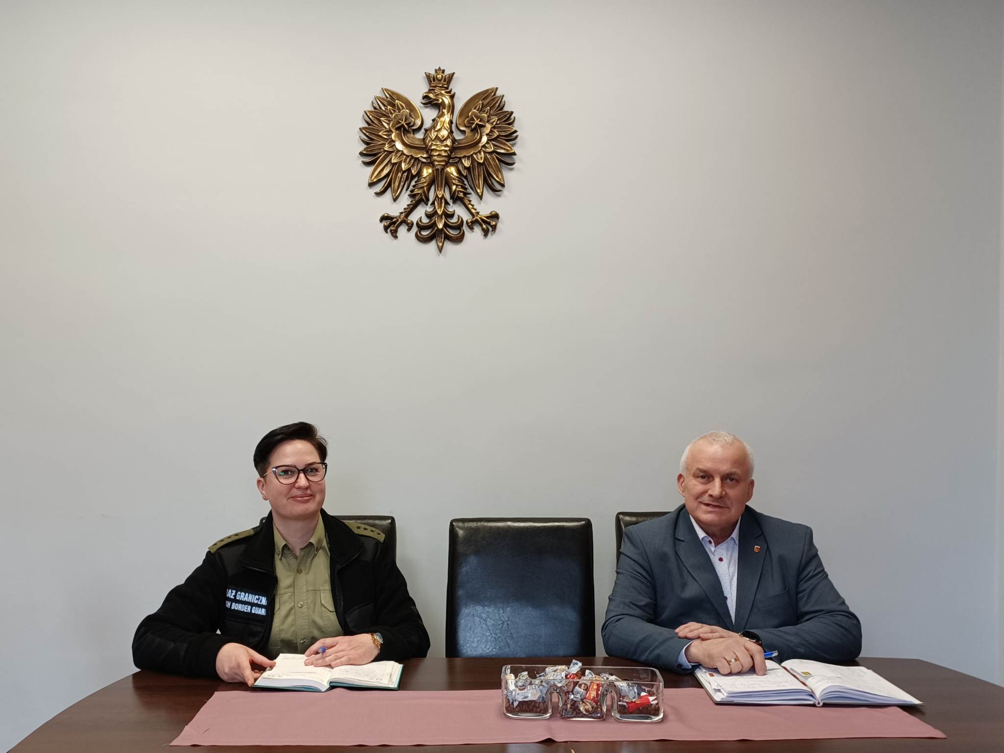 Ilustracja do informacji: Spotkanie z Panią Komendant Placówki Straży Granicznej w Tuplicach